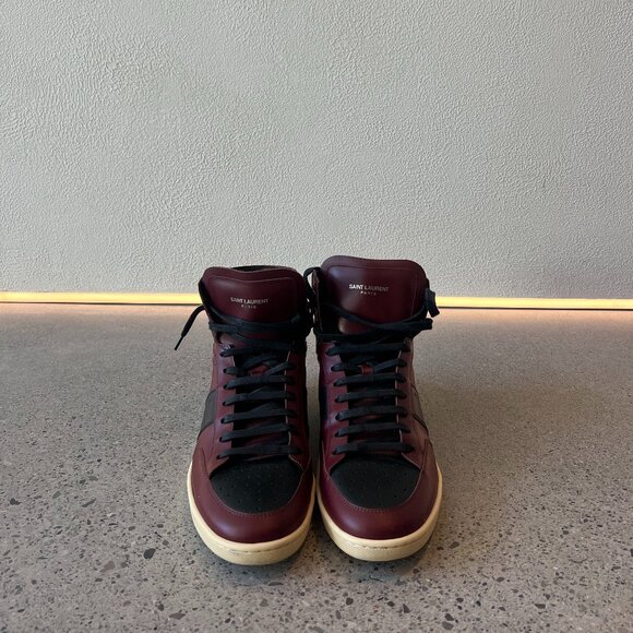 Yves Saint Laurent SL10H Men's High Top Sneakers - Picture 3 of 5